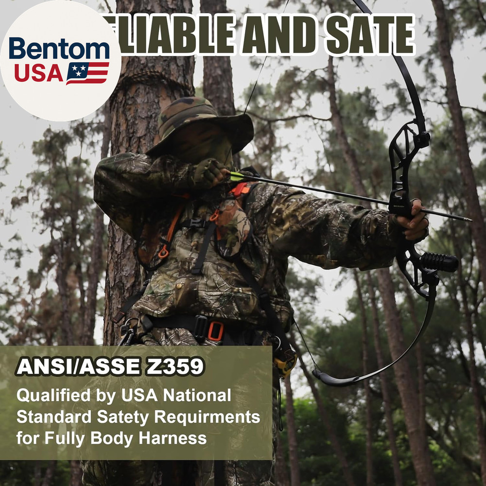 Tree Stand Harness, Hunter Safety System Harness for Tree Stand, Lightweight Pad