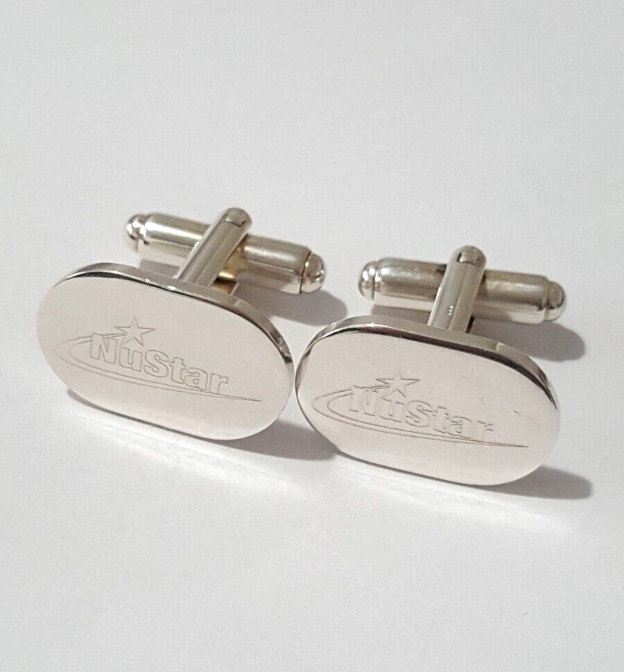Fabulous Sparkling Solid Nustar Cufflinks 925 Solid Silver 12.80grams #20649