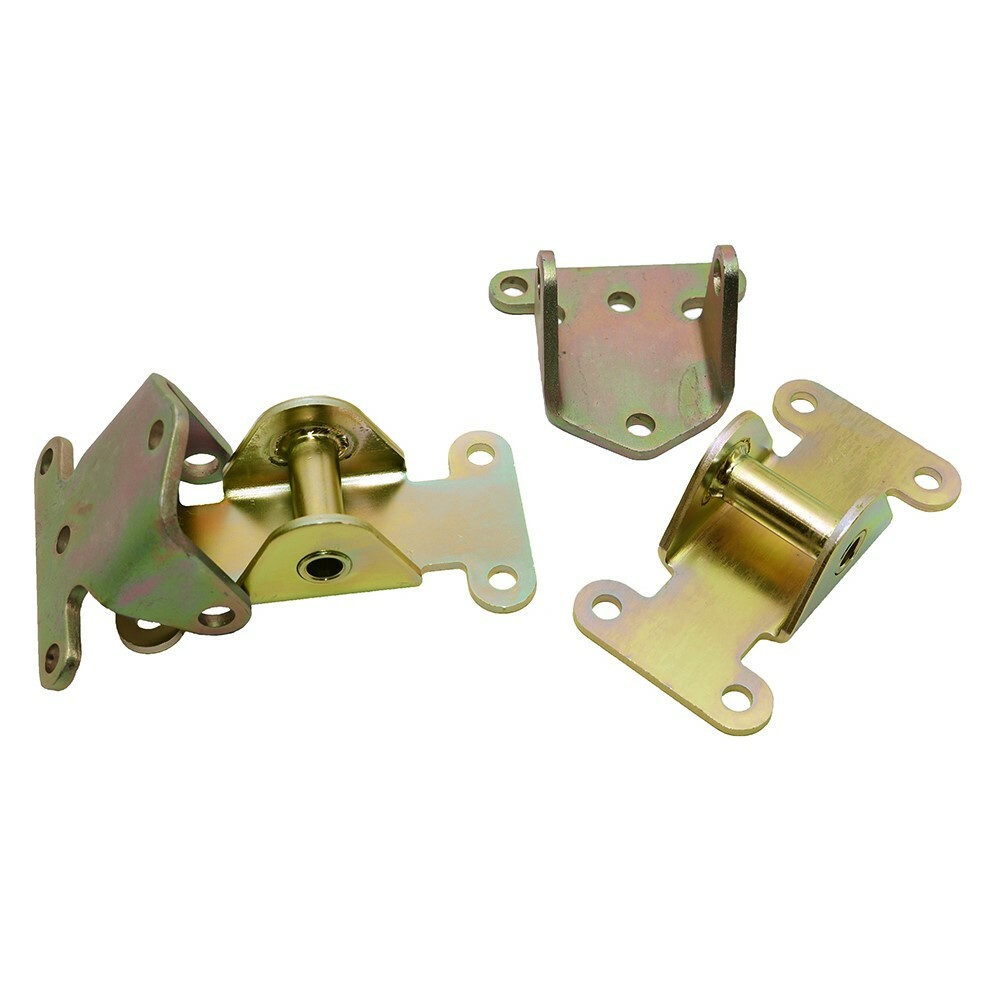 SBC Small Block Chevy Solid Engine Motor Frame Mount Combo Rat Rod Hot Street