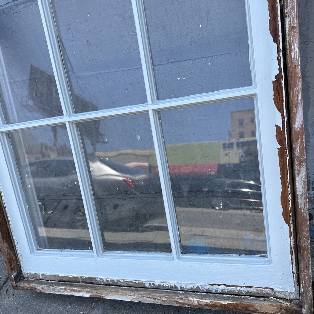 Old Double hung window 12 Light 63 X 29