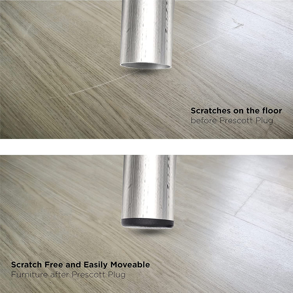 Prescott Plastics 2" Round Plastic Plug Insert Black 4 Pack