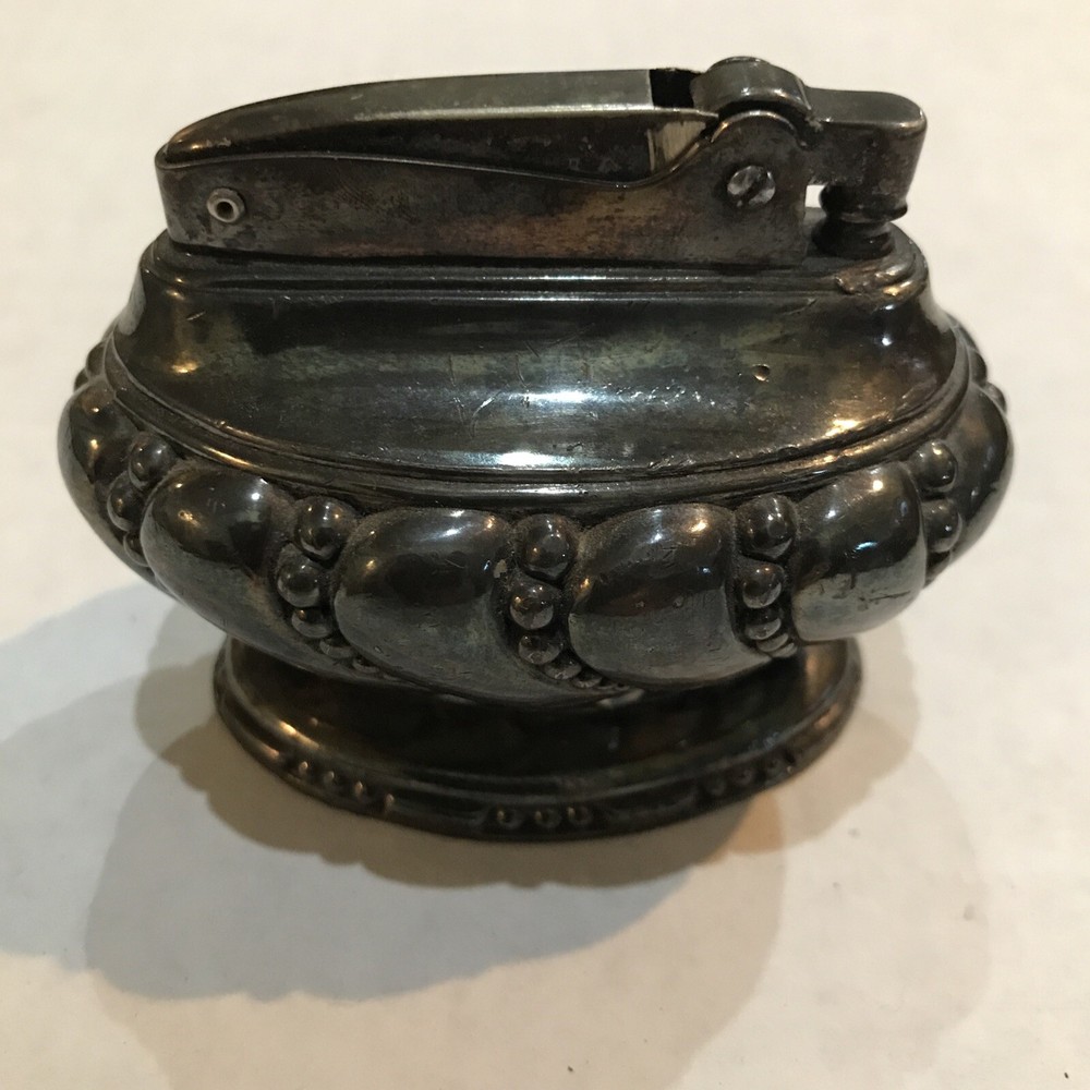 VINTAGE MID CENTURY RONSON CROWN PREMIUM ART DECO TABLE LIGHTER1 Untested