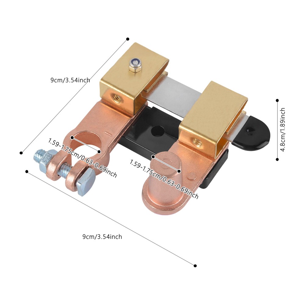 250A Auto Knife-type Battery Switch, Quick Negative Battery Disconnect Switch