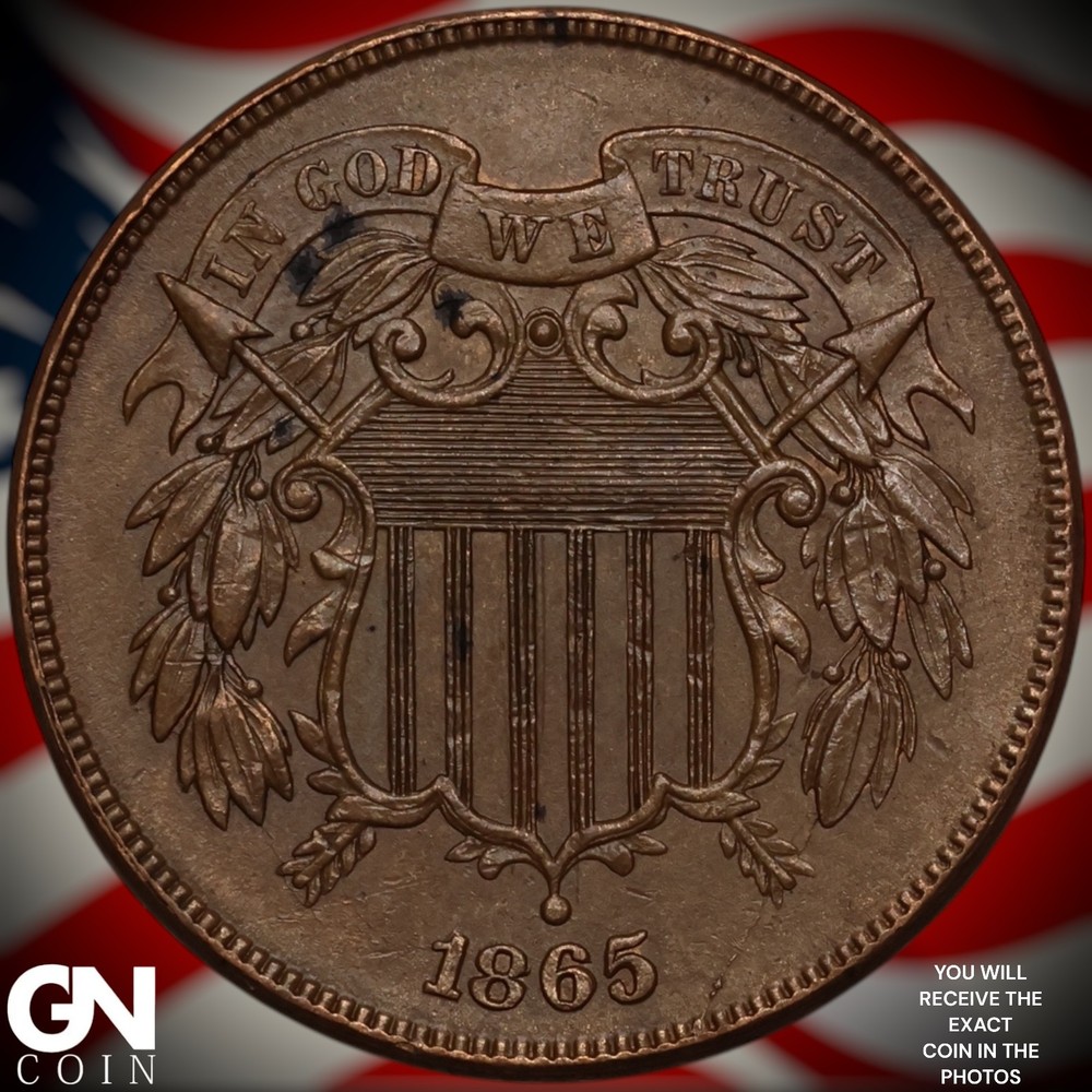 1865 2 Cent Piece A6268