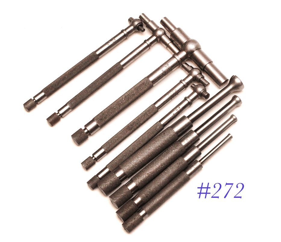 STARRETT 229 9pc SET machinist TOOLS TELESCOPING tool pieces