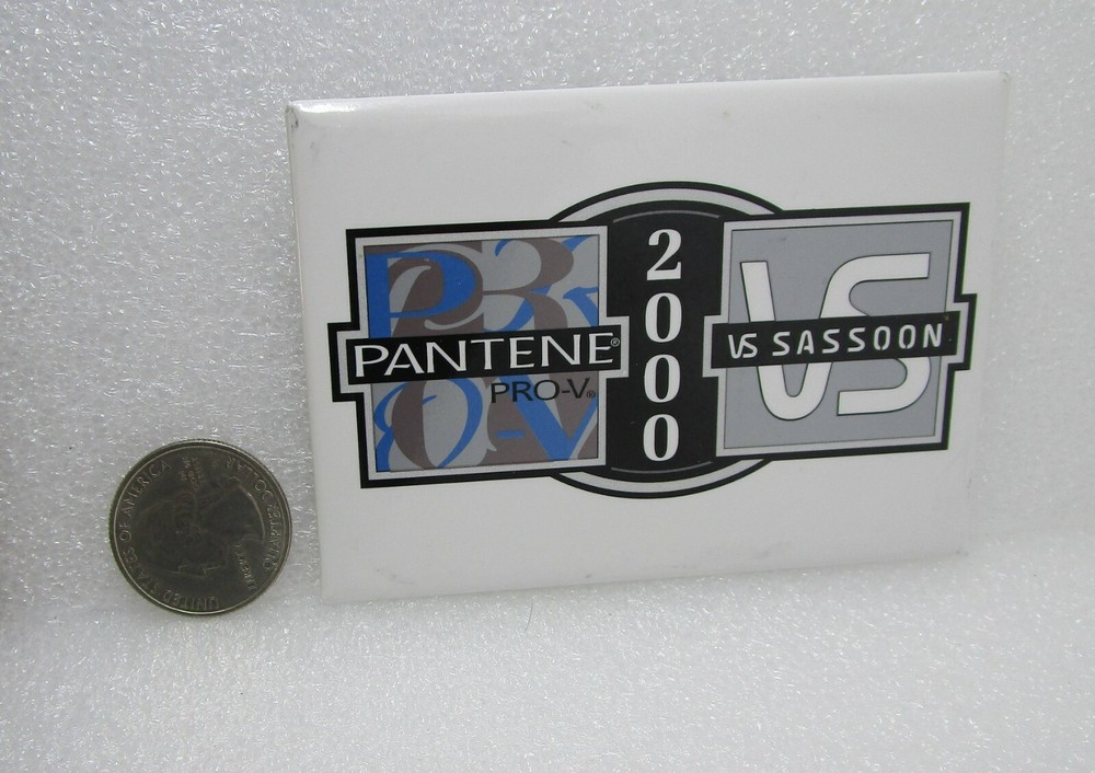 2000 Pantene Pro-V VS Sassoon Advertising Button Pin