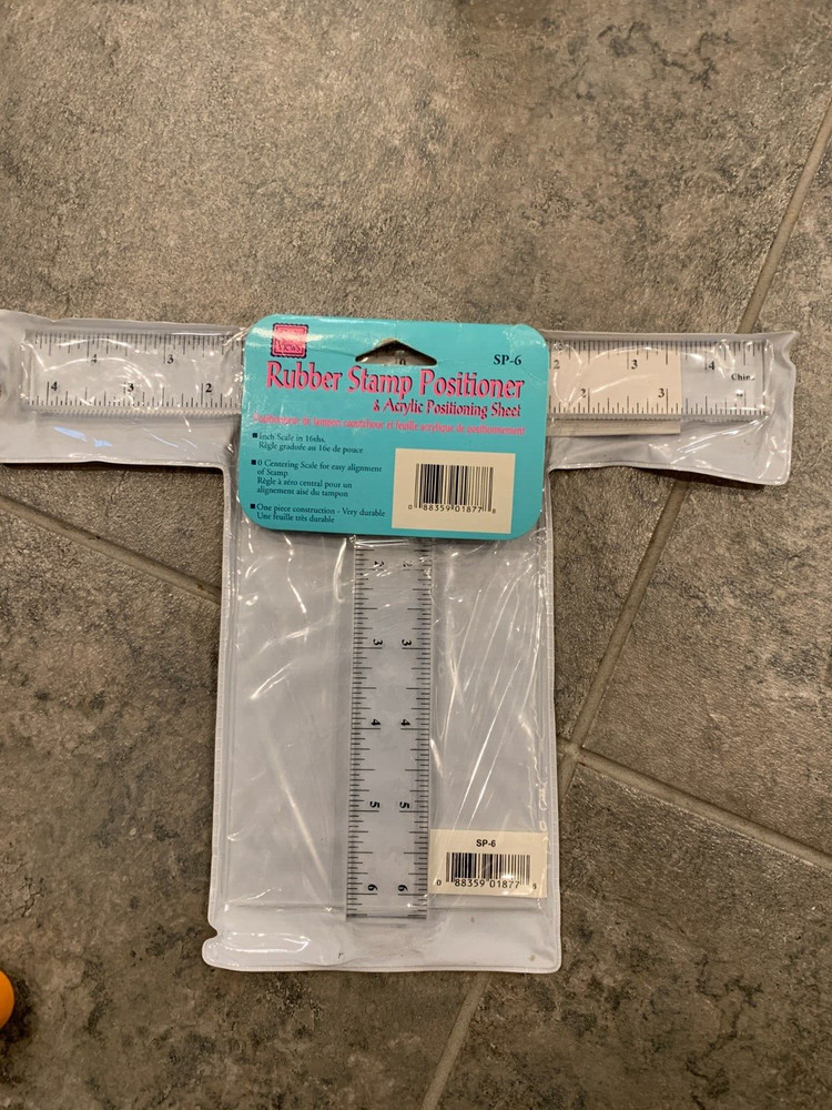 Deja Views Rubbert Stamp Positioner/Acrylic Positioning Sheet