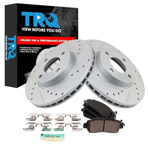 Front Brake Pad and Rotor Set Ceramic G Coated BKA48105 Performance Ceramic