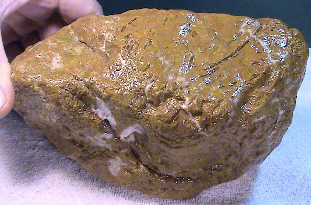 Chalcedony Jasper Agate, Solid Rough, Natural Lapidary Rock, 7 LBS, 4 OZ, #197