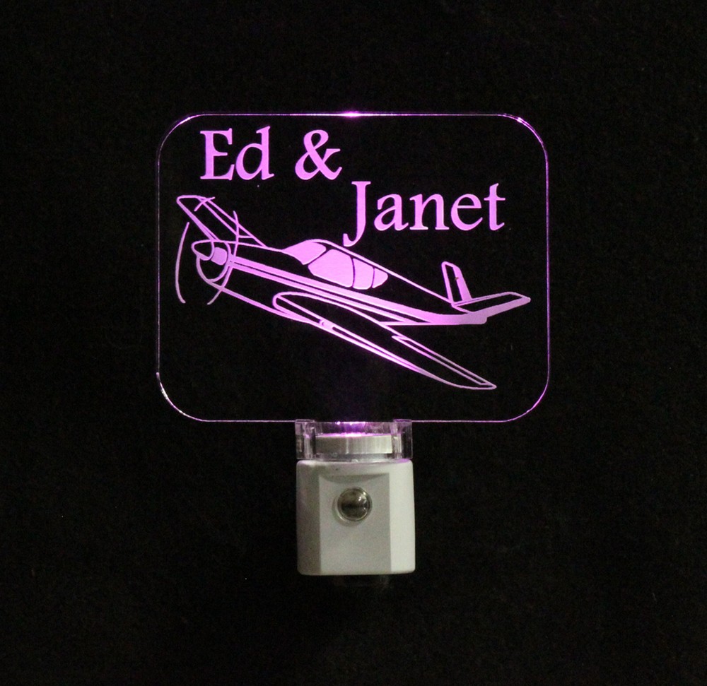 Personalized Airplane night light, boys gift, bedroom decor