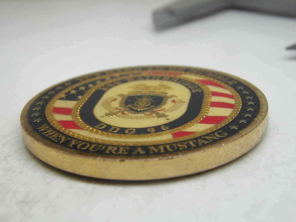 USS BAINBRIDGE DDG 96 CHALLENGE COIN