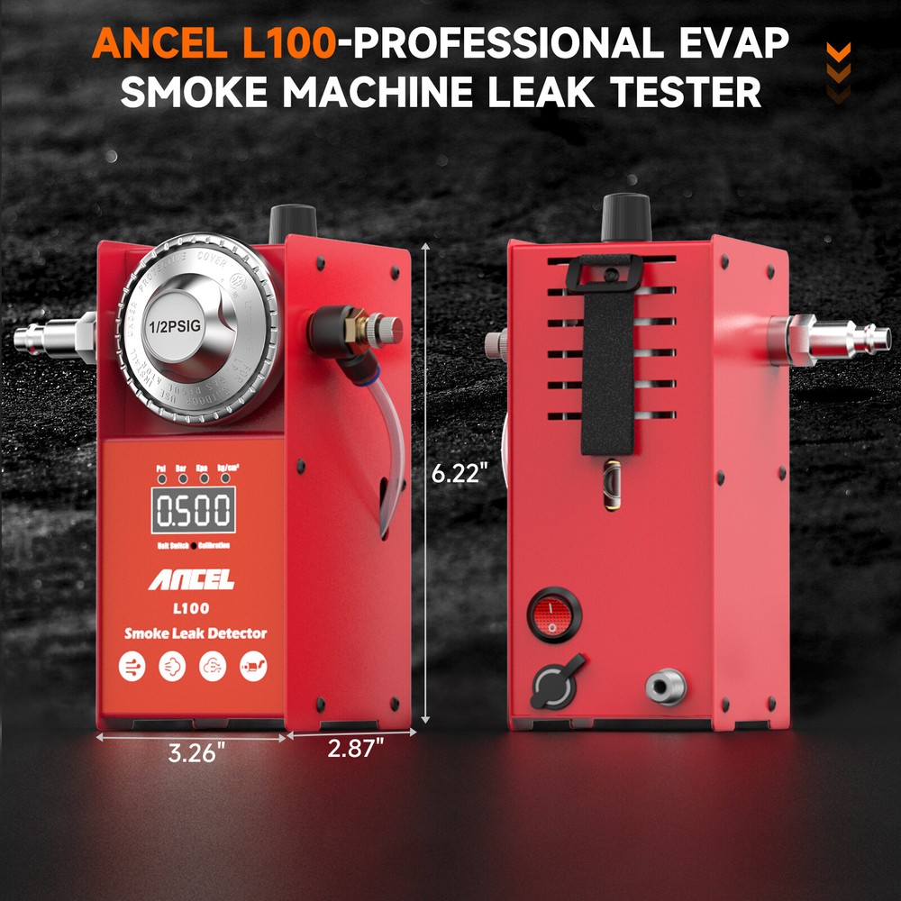 ANCEL L100 Automotive Digital EVAP Smoke Machine with Digital Display Tool