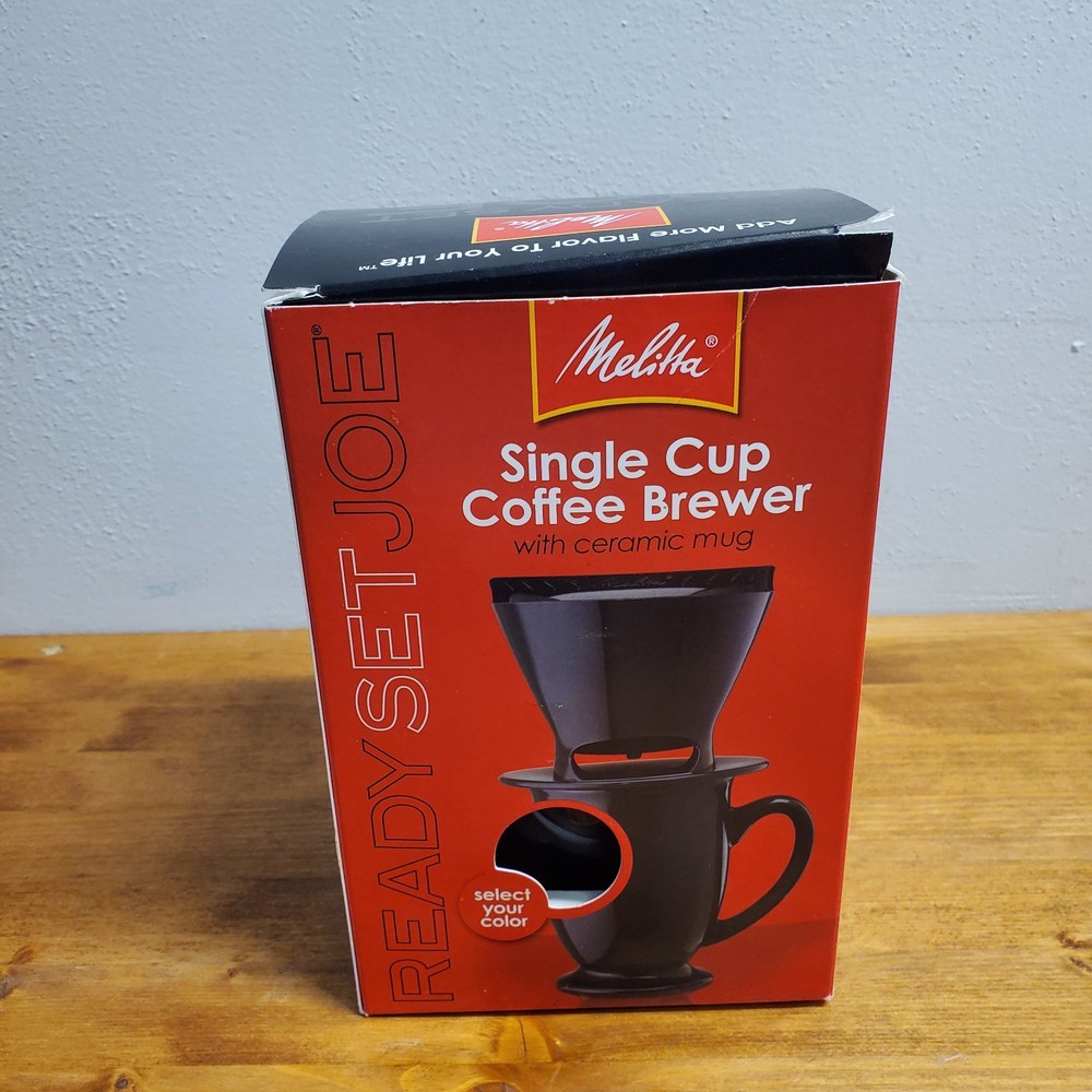 Melitta Ready Set Joe Single Cup Coffee Brewer Black