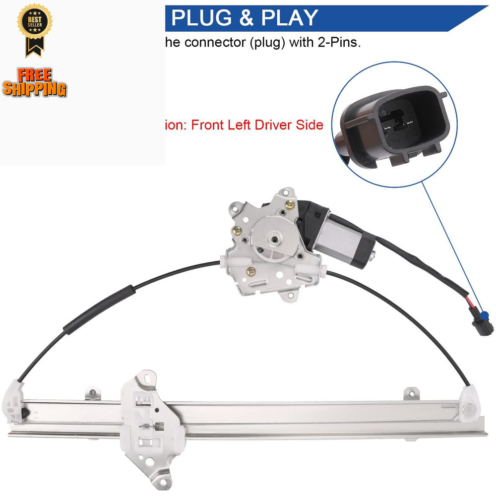 Obaee 741-348 Front Driver Side Power Window Lift Left