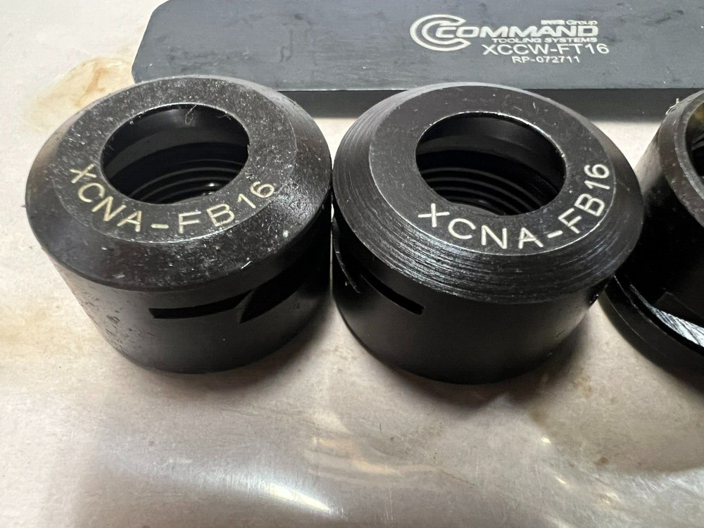 COMMAND ER16 NUT WRENCH + (5) ER16 COLLET NUTS