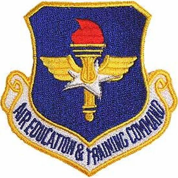 US AIR FORCE USAF AIR EDUCATION AND TRAINING COMMAND PATCH - Color -
