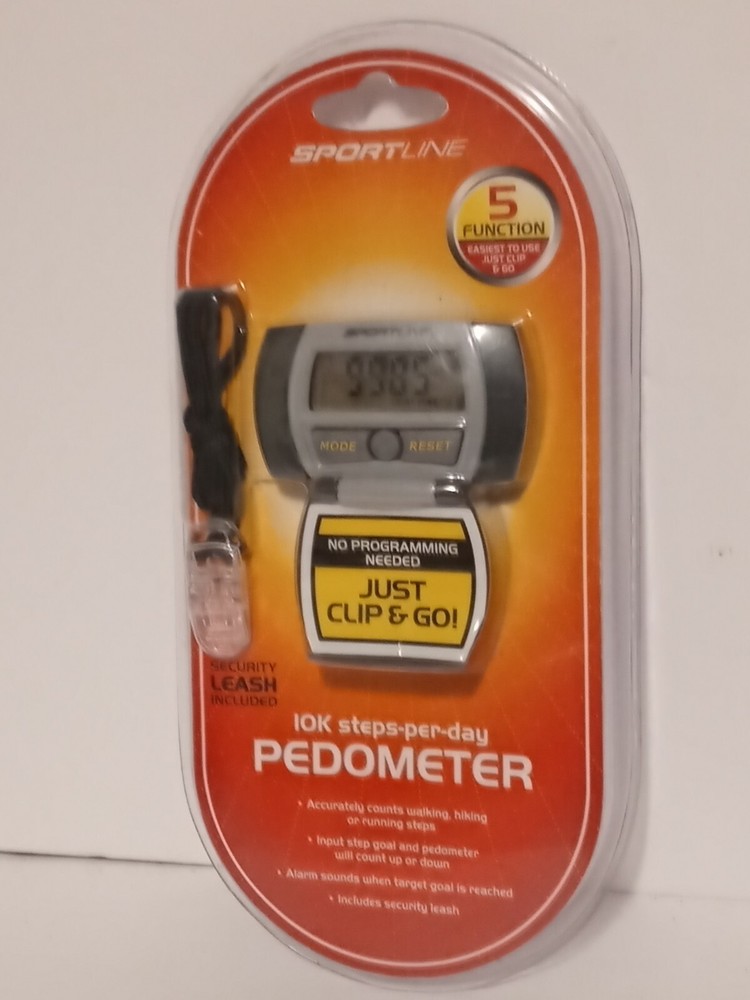 Sportline 10k steps-per-day Pedometer.