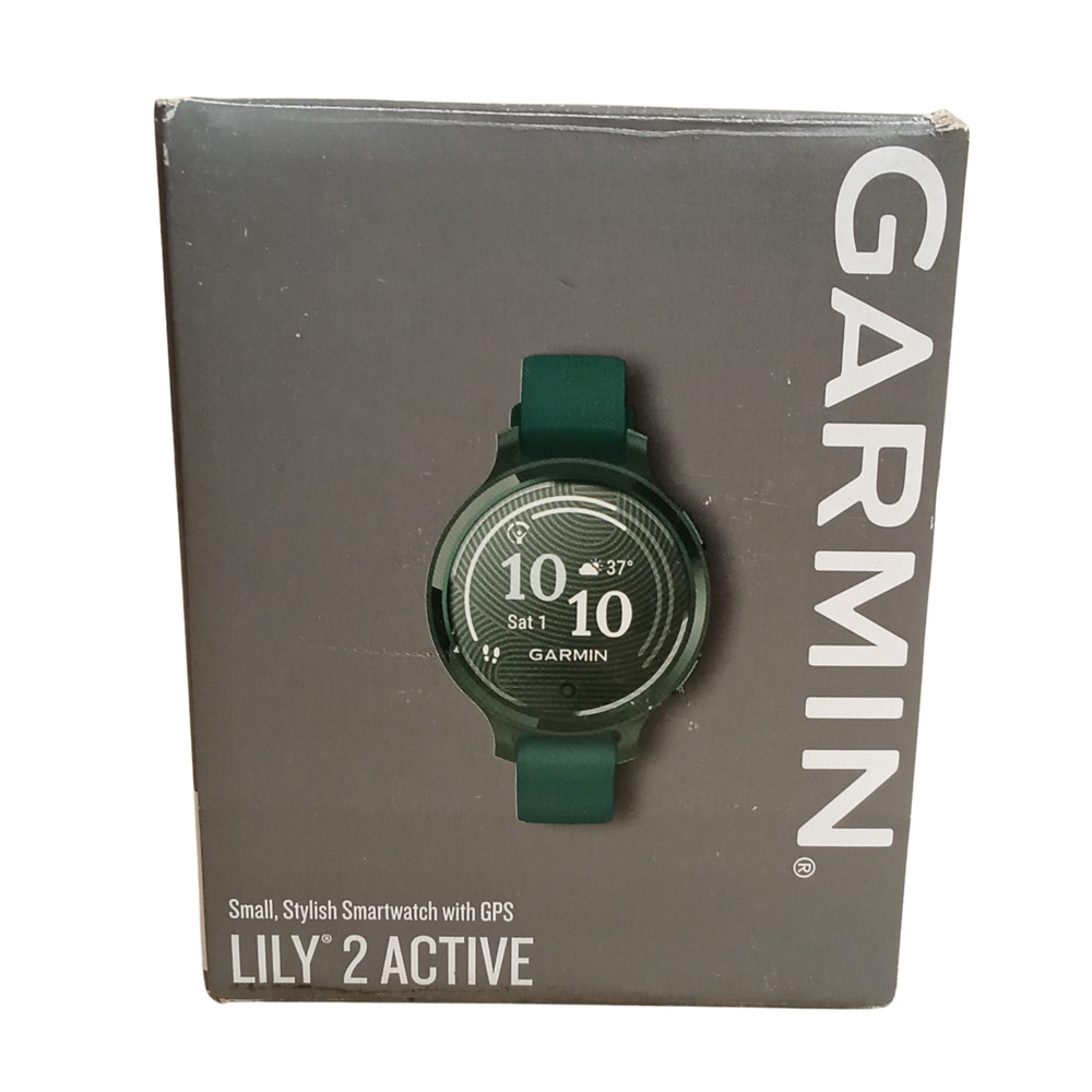 Garmin Women's Lily 2 Active GPS Smartwatch, Jasper Green