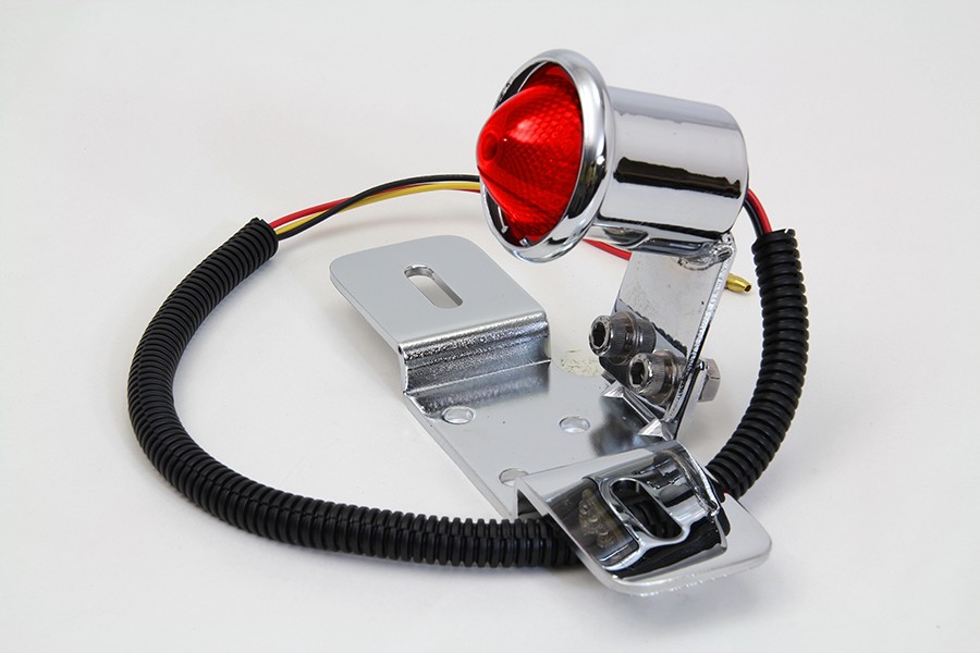 Chrome Universal LED Tail Lamp Assembly fits Harley Davidson