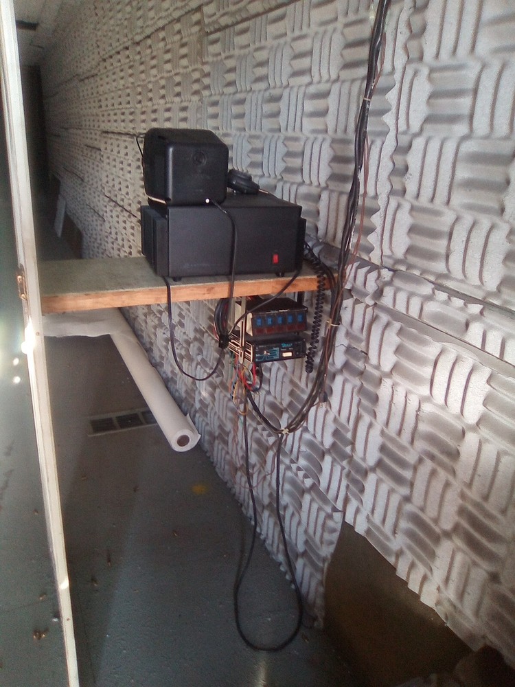 SHOOTING RANGE ARMR MQR MOBILE QUALIFICATION RANGE INSIDE A TRACTOR VAN TRAILER
