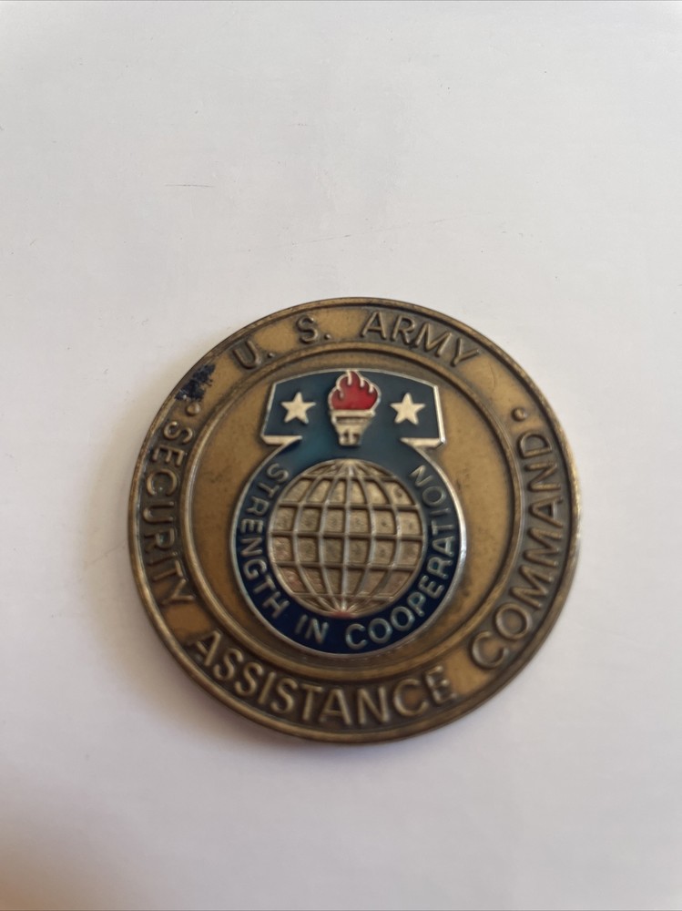 US Army Security Assistance Command Challenge Coin