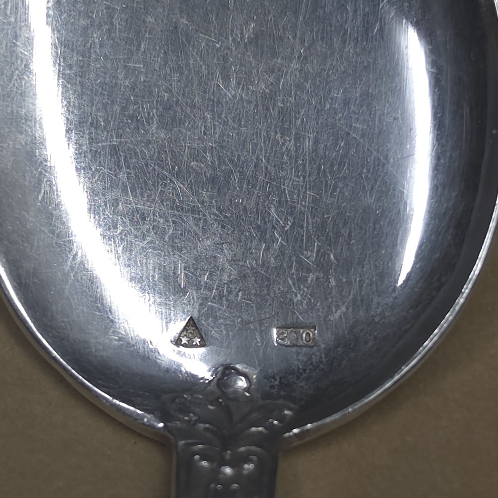 Solid Silver Ice Cream Spoons, Wolfers Brothers