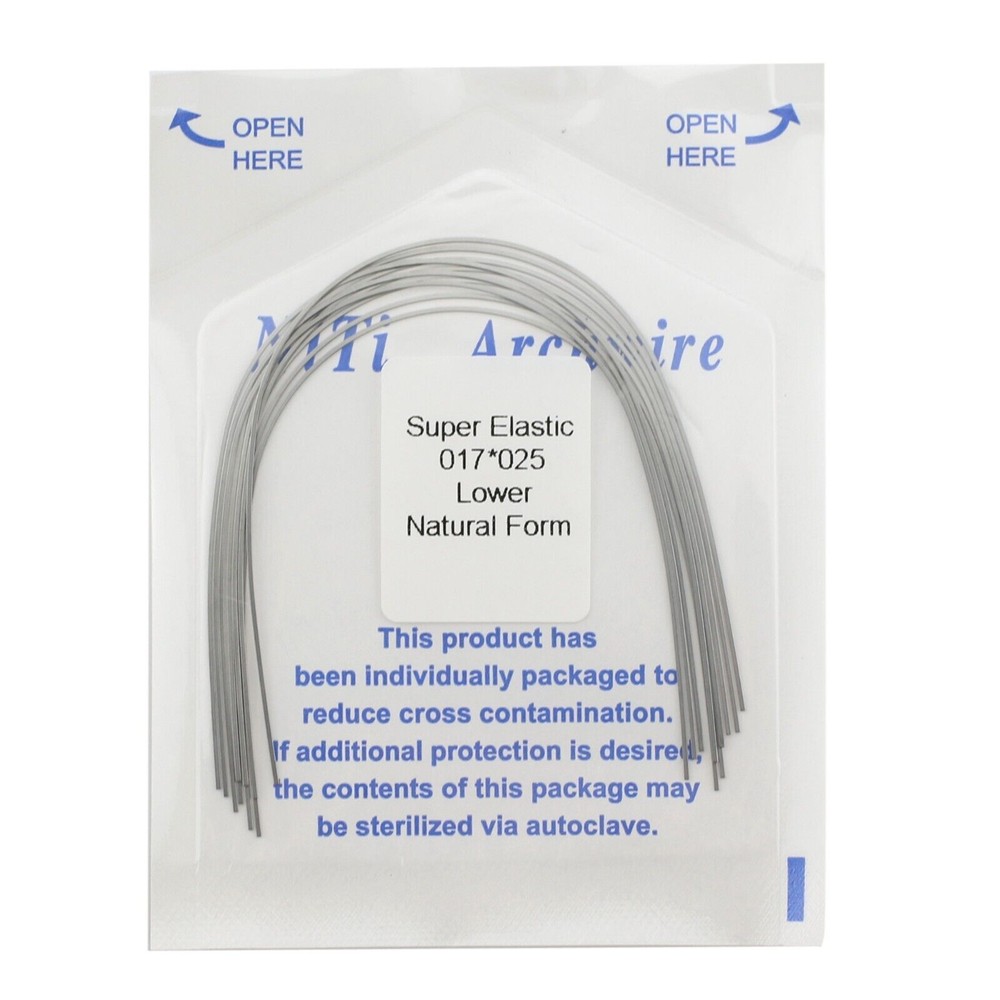 10 pcs/Pack Dental Orthodontic Super Elastic Niti Arch Wire Rectangular Nature