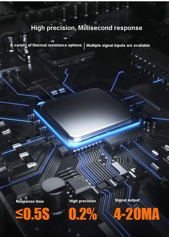 Rail Temperature Transmitter PT100 0.2 DIN Temperature Transmitter Module