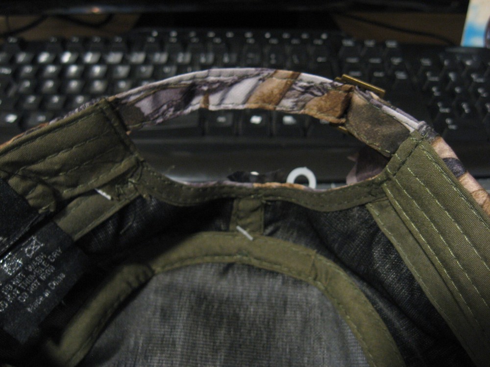 Lucky 7 Leafy Camo Cap Army Style Visor Bow Hunting Hat / Adjustable