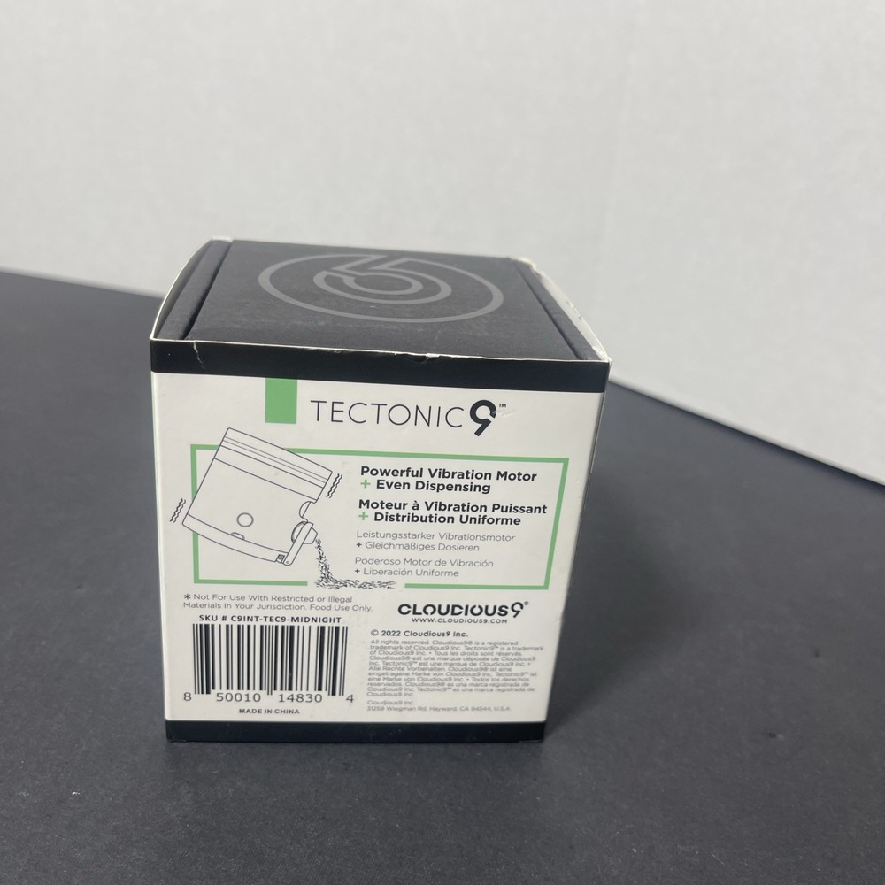 Tectonic9 Herb Grinder Auto Dispenser 2.5" Black