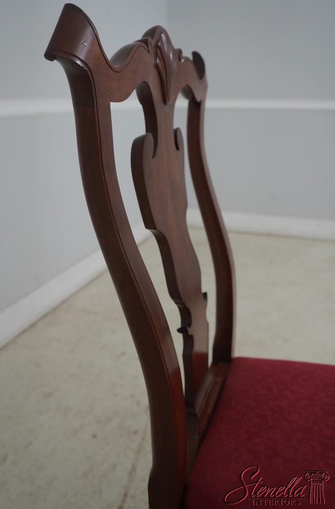 65223EC: Pair Bench Made Chippendale Mahogany Side Chairs