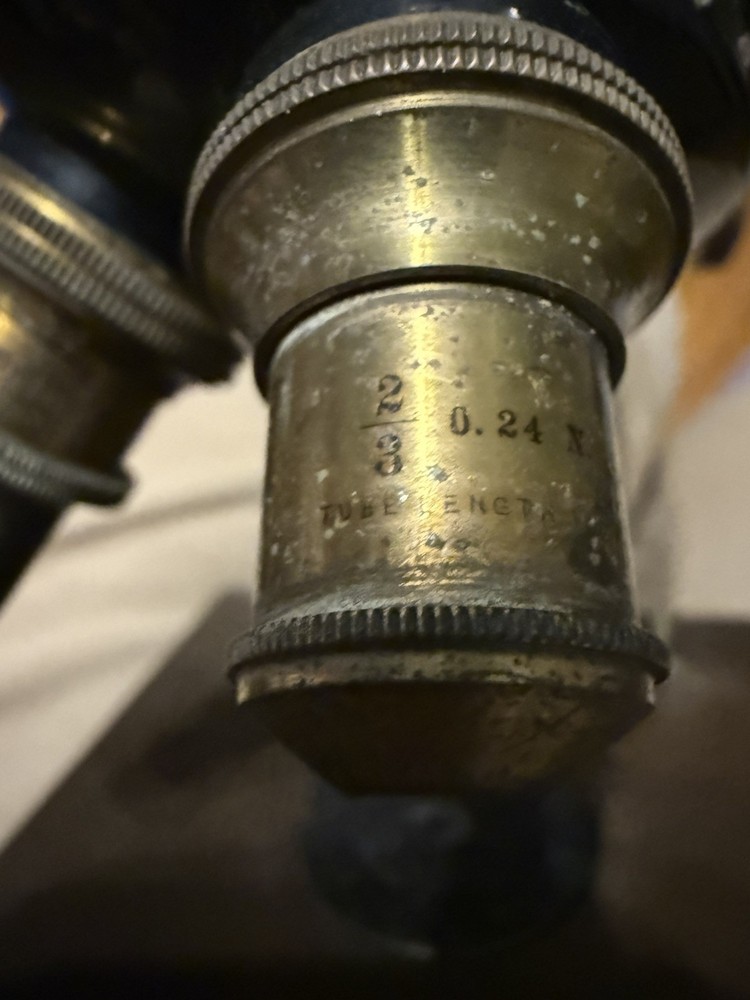 Vintage Bausch & Lomb Microscope with Brass Components