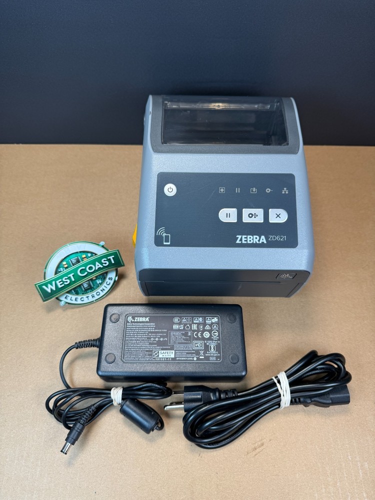 Zebra ZD621 Direct Thermal Label Printer USB LAN Bluetooth Serial Ships Fast!