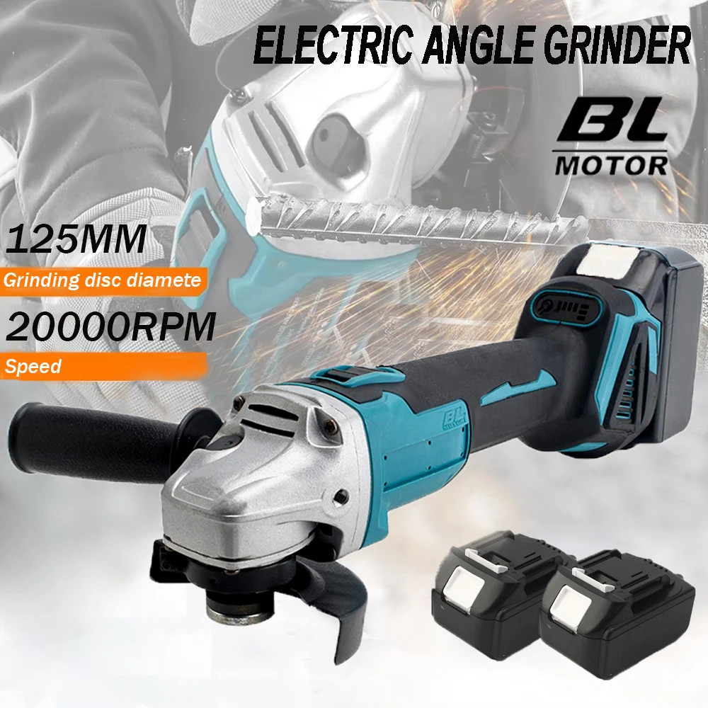 125MM BrushlessElectric Angle Grinder Variable Speed Cutting Machine Woodworking