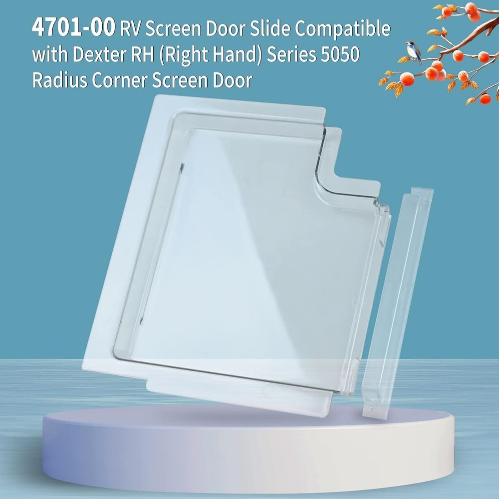 4701-00 RV Screen Door Slide Panel Replacement Clear Plexiglass, 4700-00...