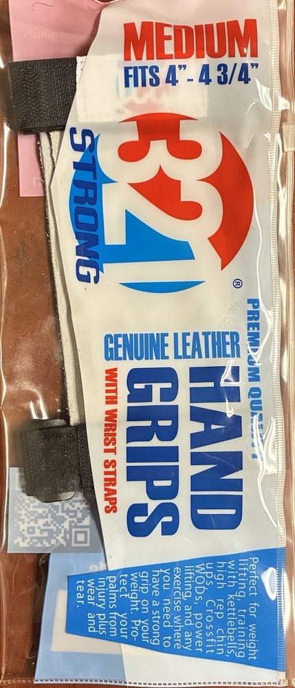 321 Strong Medium Genuine Leather Hand Grips