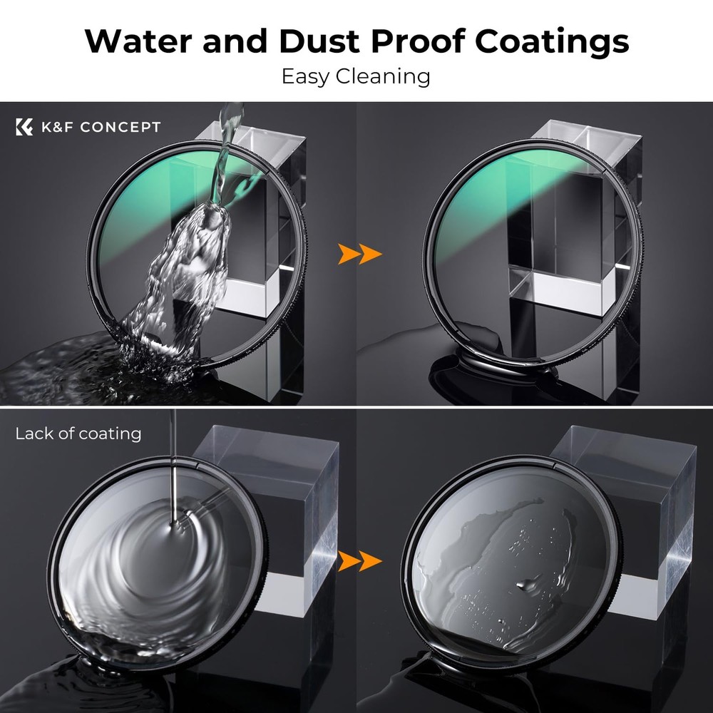 55mm Ultra-Low Reflectivity Circular Polarizers Filter 28 Multi-Layer Coating...