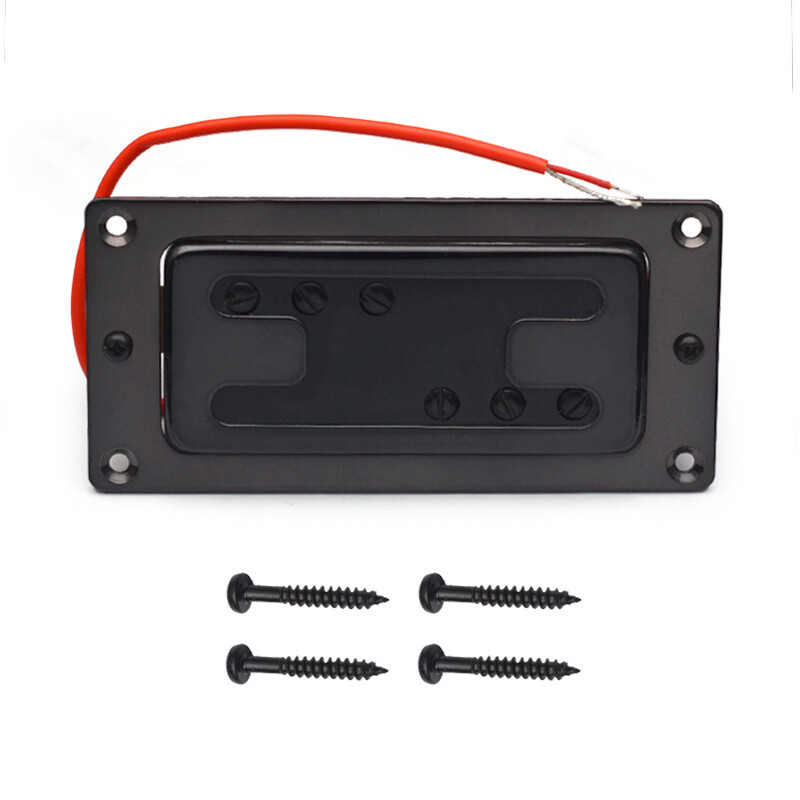 Classic H-shaped 6-string double coil copper shell pickup 72x32MM red wire