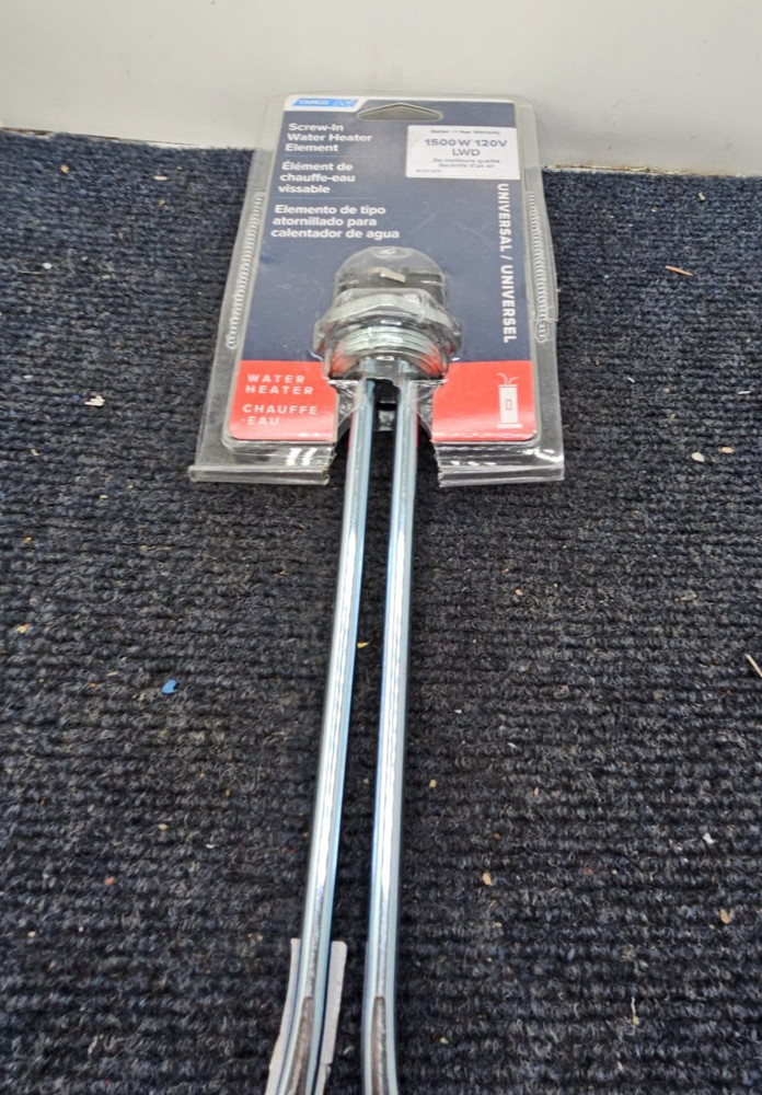 Camco 02463 Screw-In Water Heater Element 1500W 120V