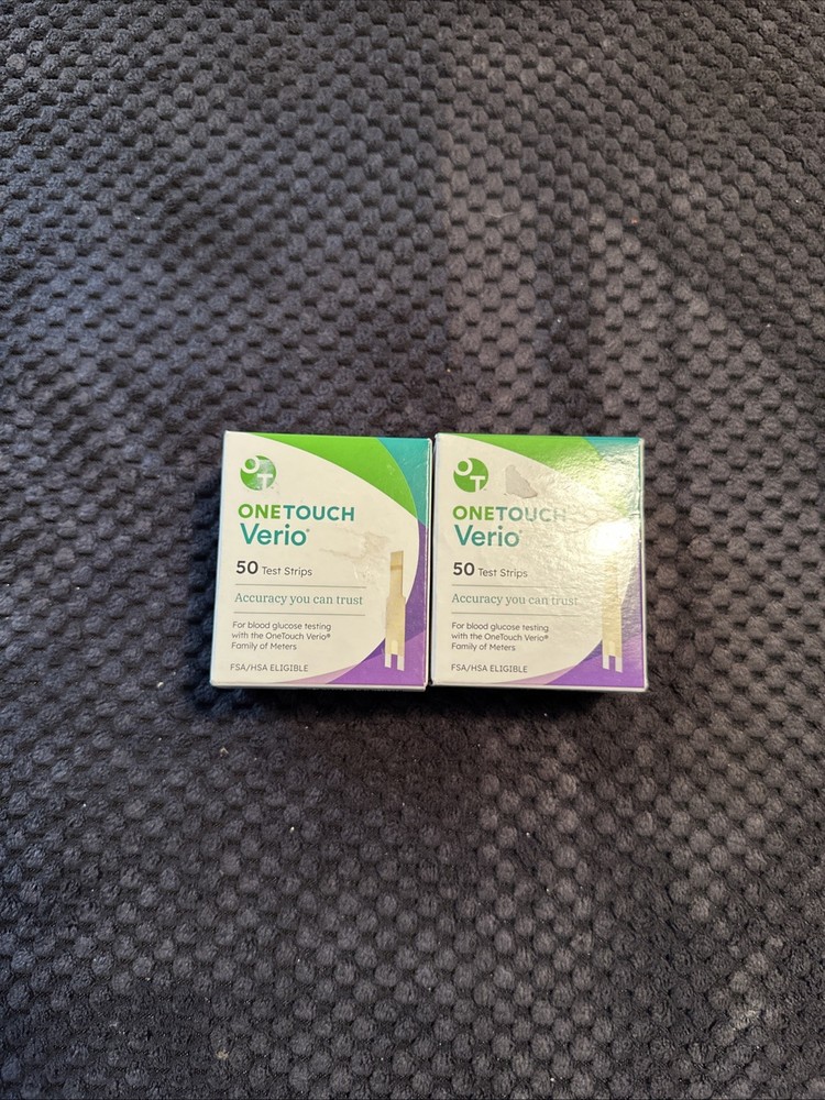 100 One Touch Verio Test Strips Sealed Boxes