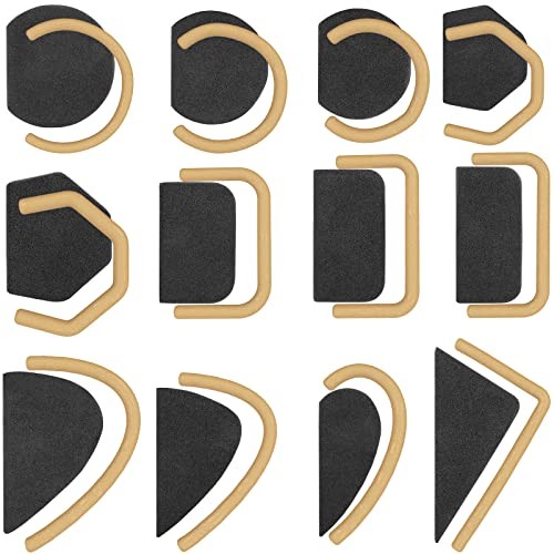 Pottery Mug Handle Molds 12Pcs Mug Handle Forms Mug Handle Making Tool Black