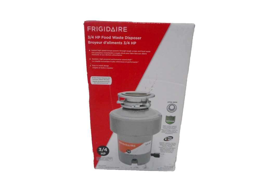 Frigidaire FF75DISPC1 3/4HP Corded Garbage Disposal - Gray..