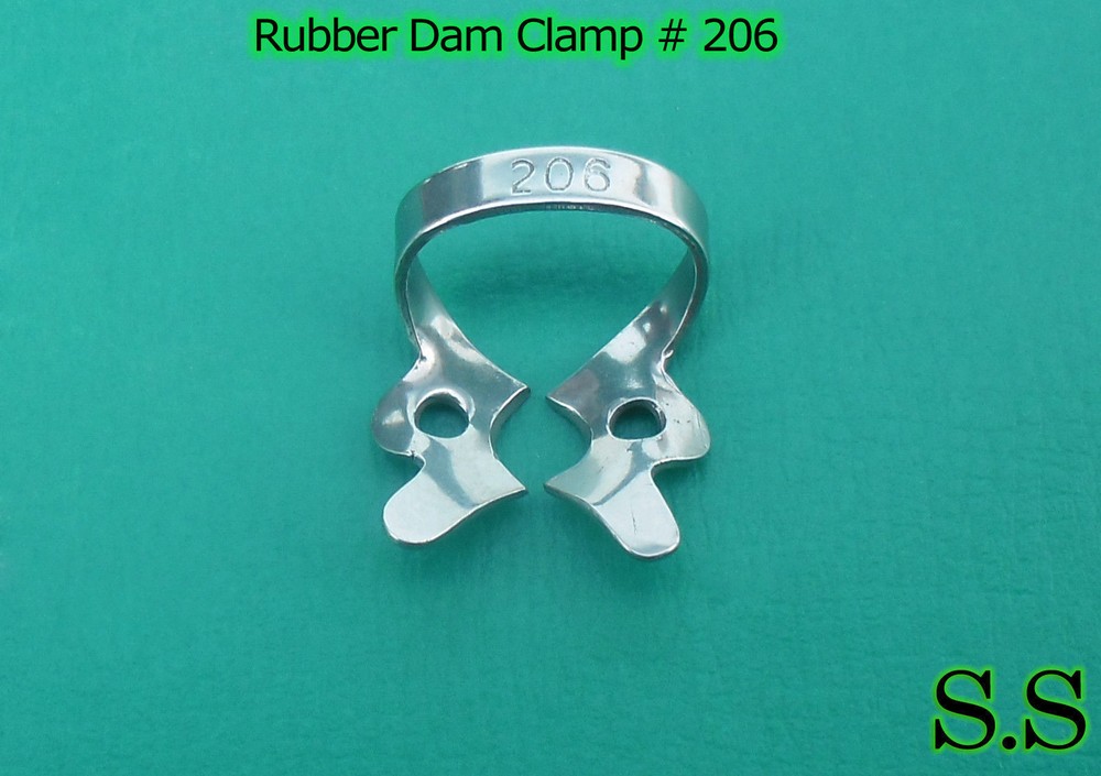 12 Pc Endodontic Rubber Dam Clamp #206