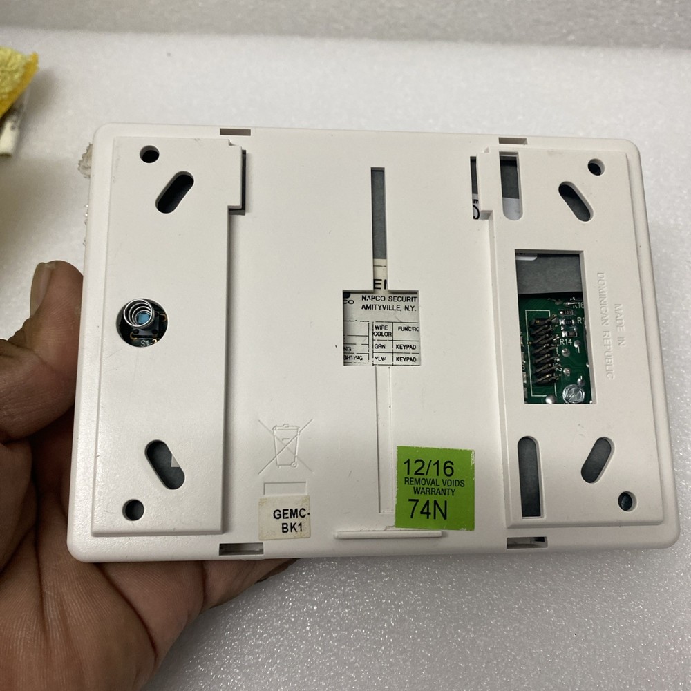 Napco Gemini GEMC-BK1 Security System Keypad Alarm Panel Control