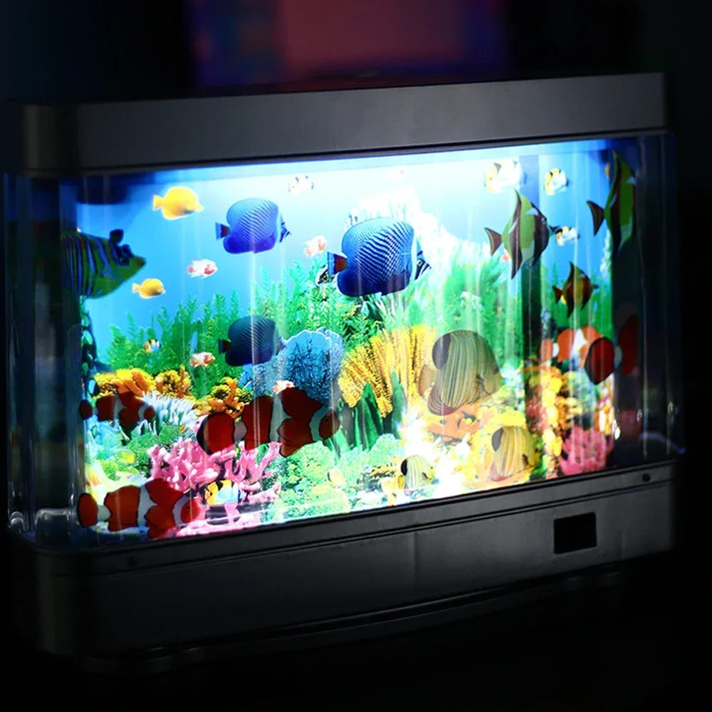 Artificial Tropical Fish Aquarium Motion Lamp Night Light