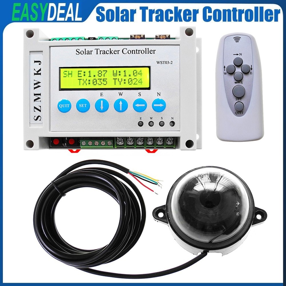 Electronic Dual Axis Solar Panel Automatic Tracking LCD Solar Tracker Controller