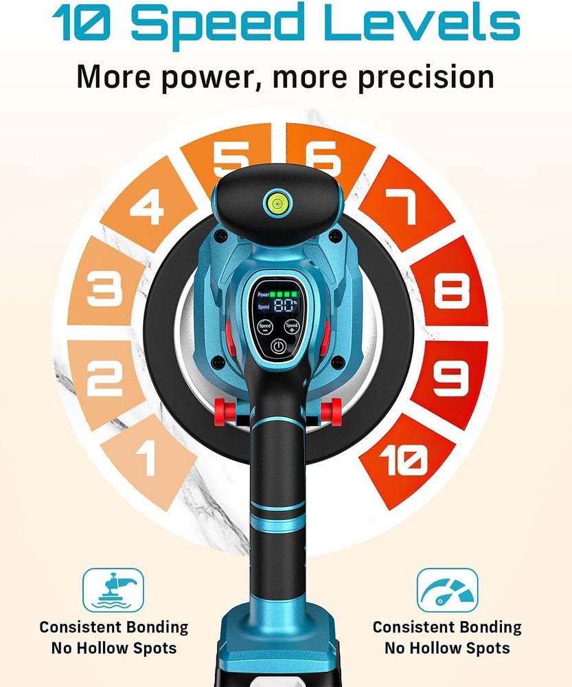 Tile Vibration Tool 145Mm: Vibration Leveling Machine 10-Hours Long Lasting, Til