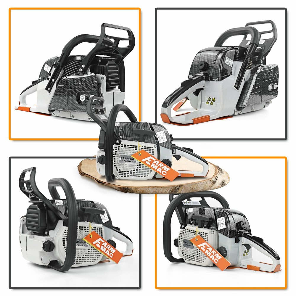 72cc Gas Powered Chainsaw with 28'' Guide Bar Chain Compatible with MS381 MS380