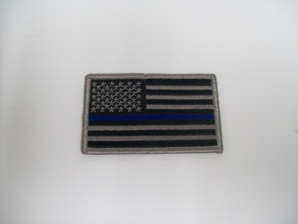 American Flag Blue Line Patch