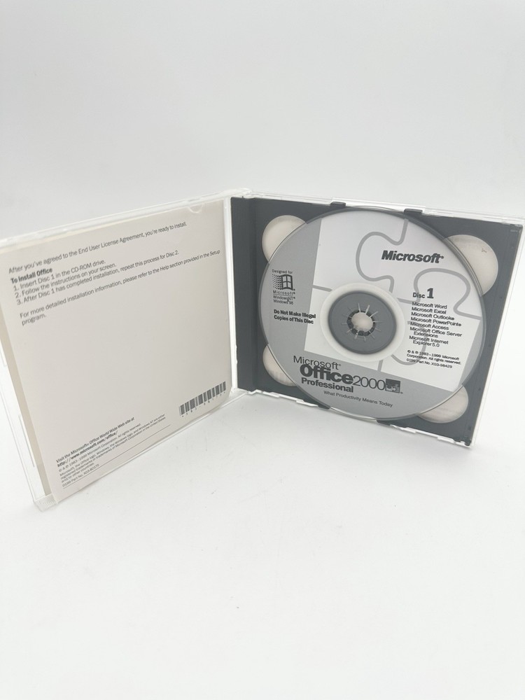 Microsoft Office - 2000 (CD) Professional With Product Key
